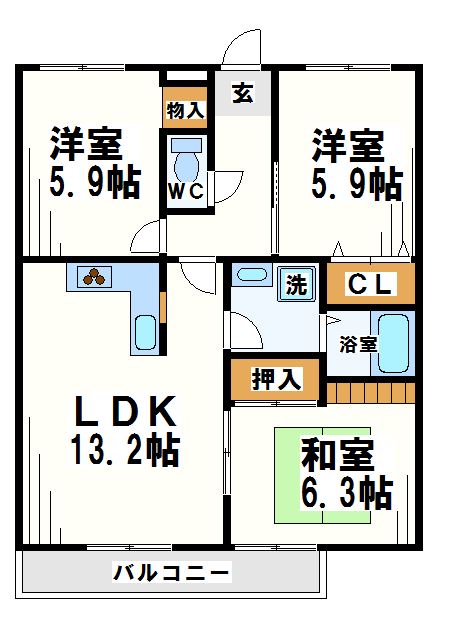 サンレジデンス  間取り