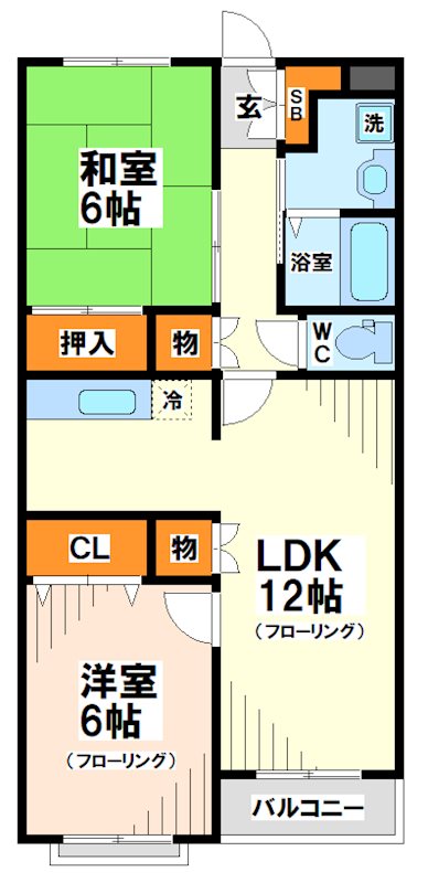 鹿島コーポラス 間取り図