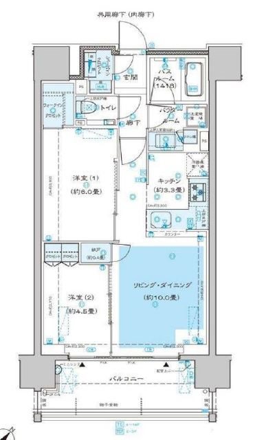 ディームス渋谷本町  間取り図