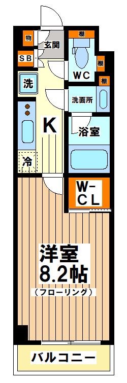 パークハビオ笹塚 間取り図