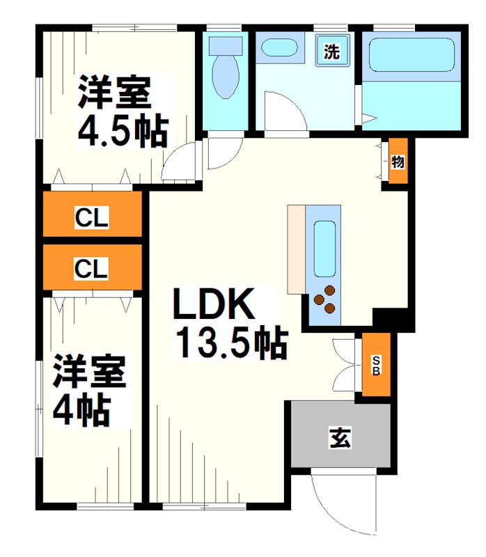 リーブルファイン調布富士見  間取り図