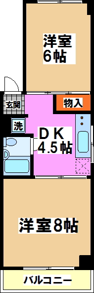 工東フラット  間取り図