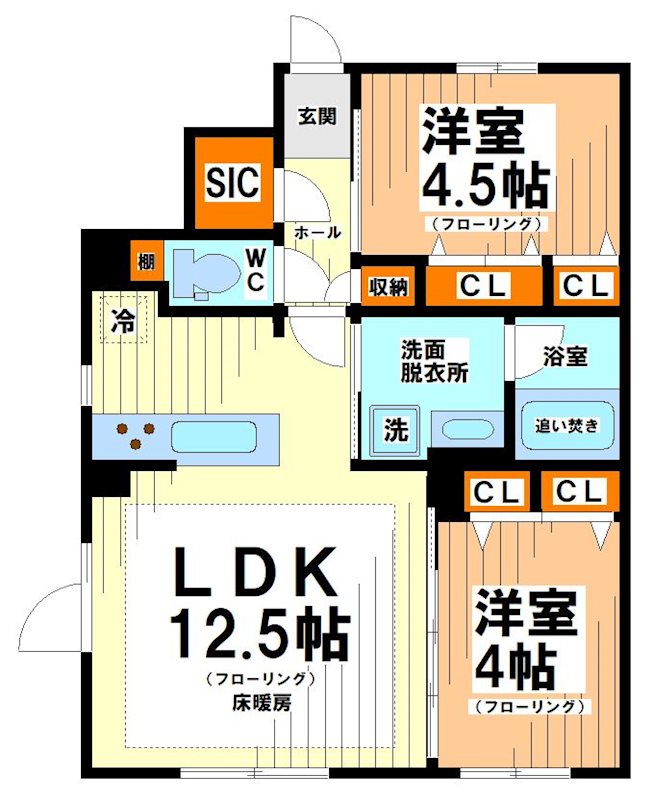 コスモグラシア中野南台 間取り図