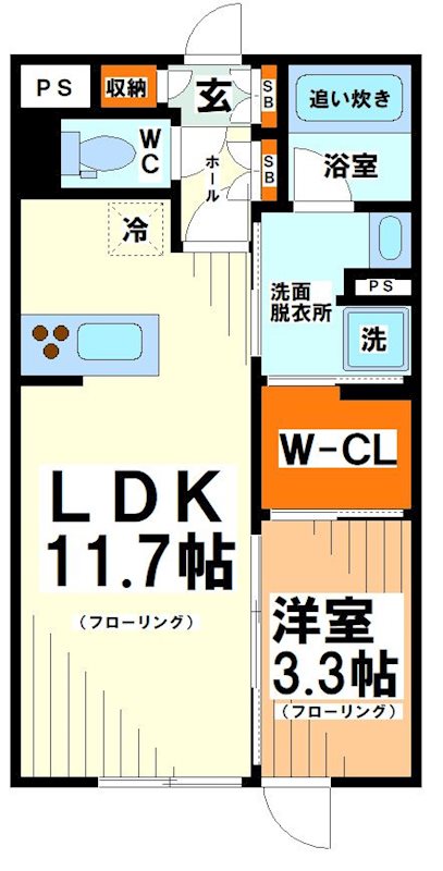 コスモグラシア中野南台 間取り図