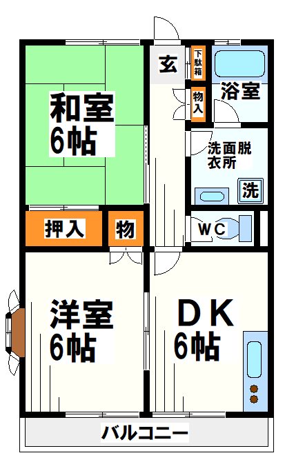 山和ハイツ5  間取り