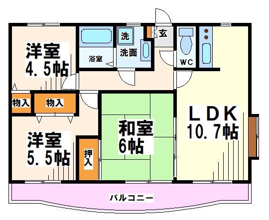 シャトルパレス 間取り図