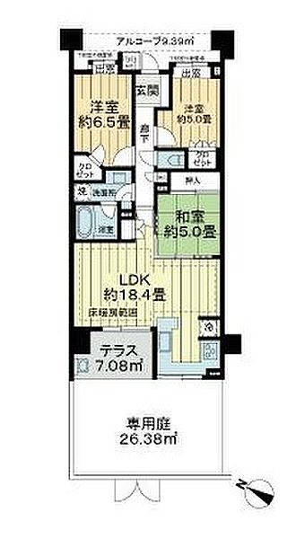 ライオンズ調布つつじヶ丘シーズンヒル  間取り図