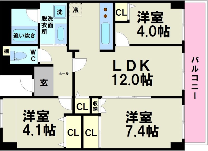 ハイムローゼ 間取り図