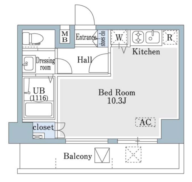 SHOWN　HATSUDAI（ショーン初台)  間取り図