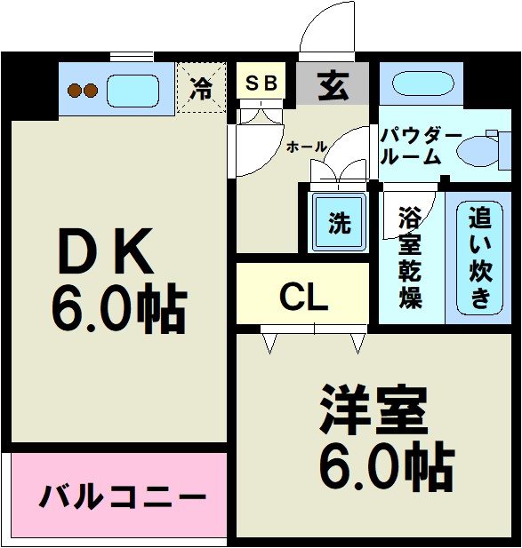 レジディア笹塚Ⅰ   間取り