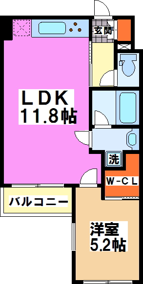 シュロス初台 間取り図