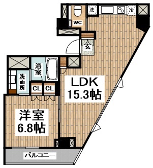 ステイレジデンス西新宿 間取り図