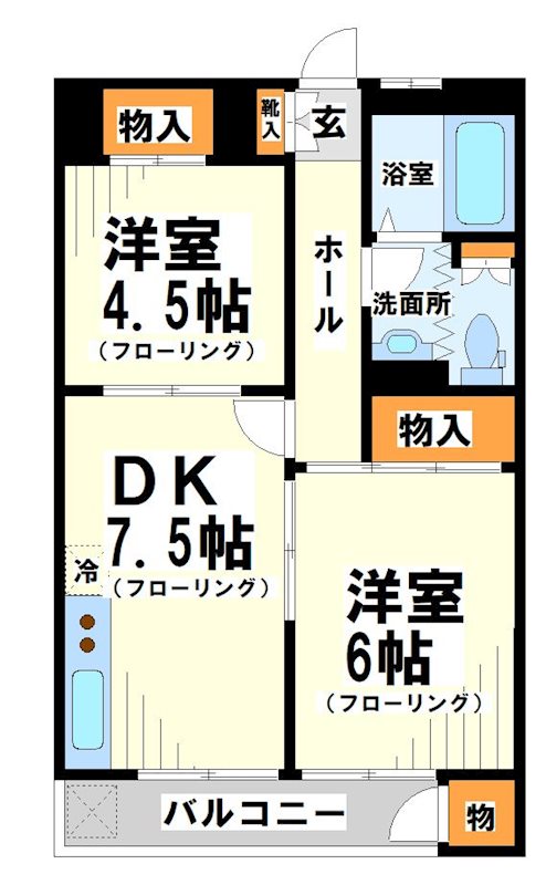 ロアジール調布  間取り