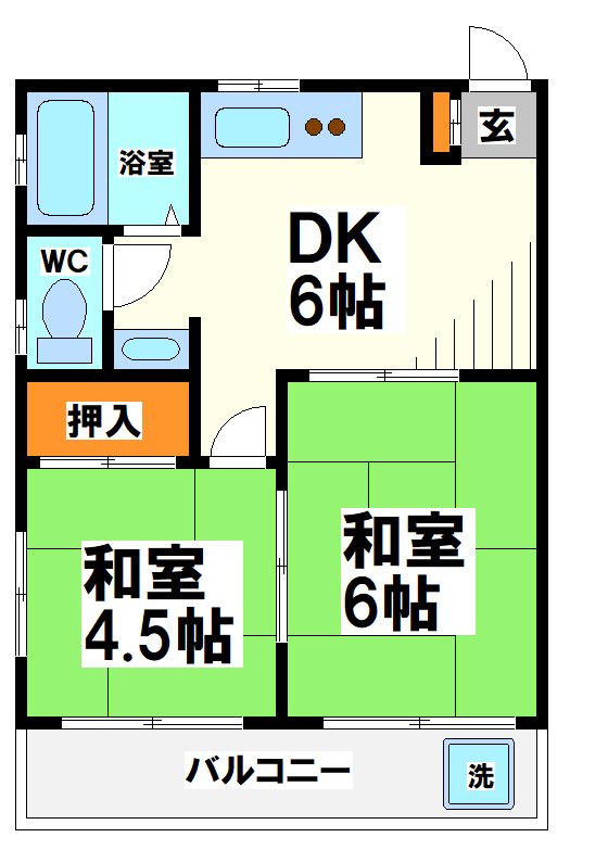 コーポエムエイティ 間取り図