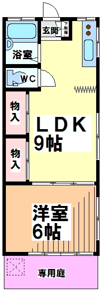 ハウス横倉 間取り図