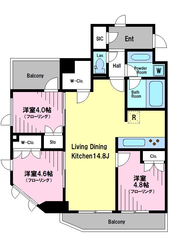 ファレール笹塚Ⅱ 間取り図