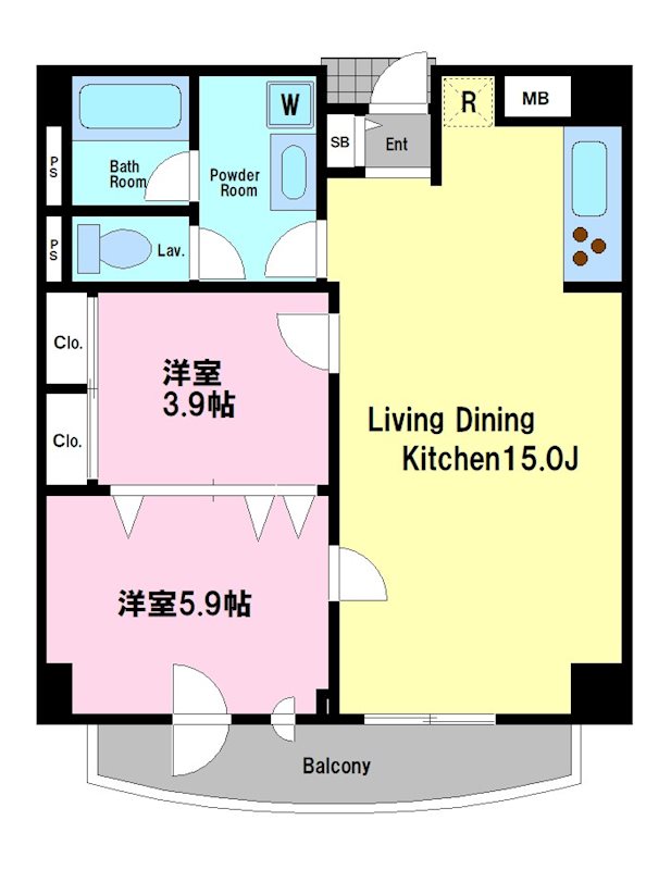 グランエクレール参宮橋 間取り図