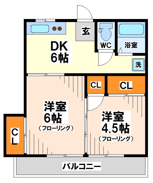 コーポ富士    間取り図