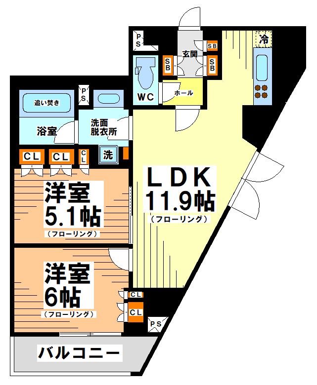 プライムアーバン笹塚 間取り図