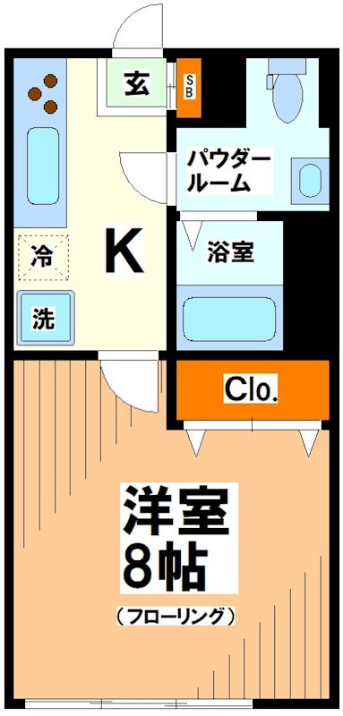 コーポ幡ヶ谷 間取り図