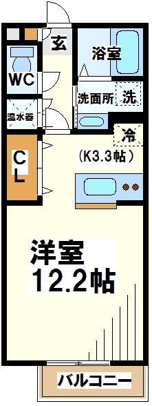 フローラルビレッジ     間取り