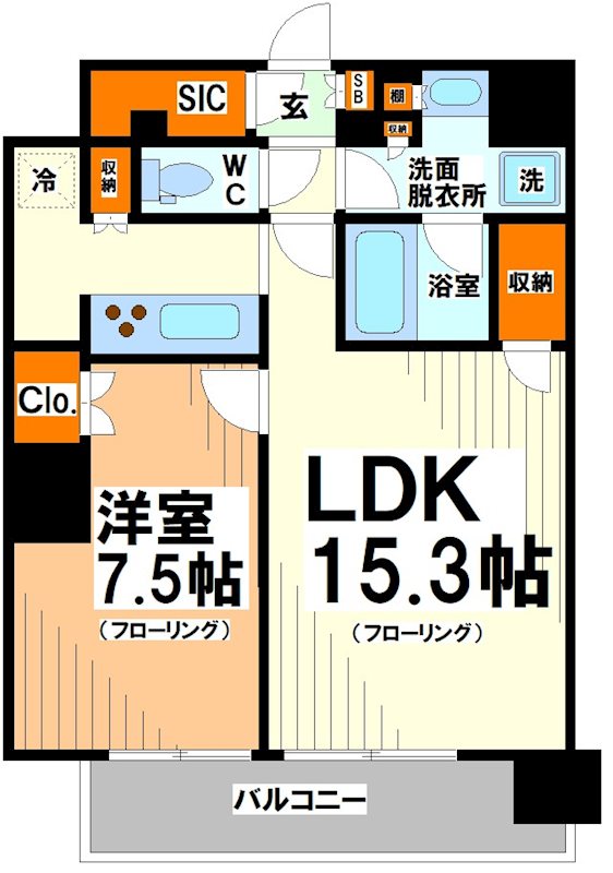 パークハビオ渋谷本町レジデンス 間取り図