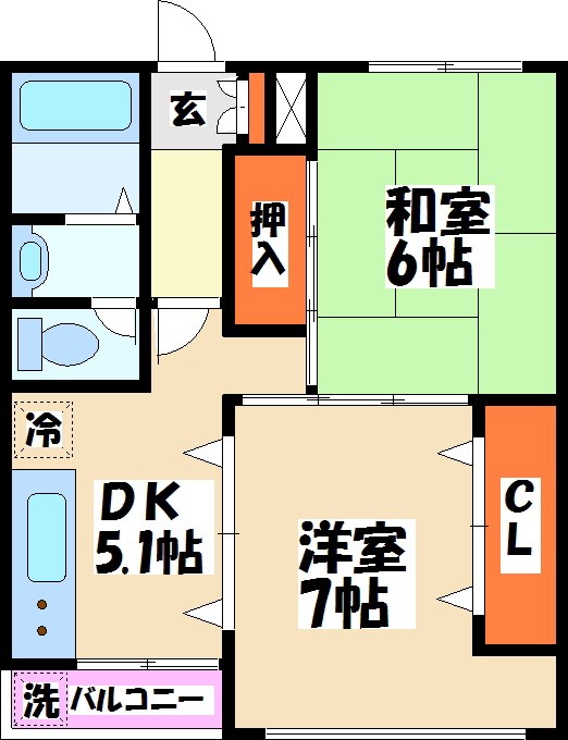 ケイオービル 間取り図