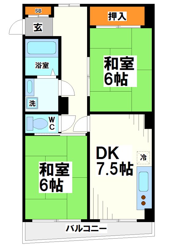 メゾン多摩原 間取り図