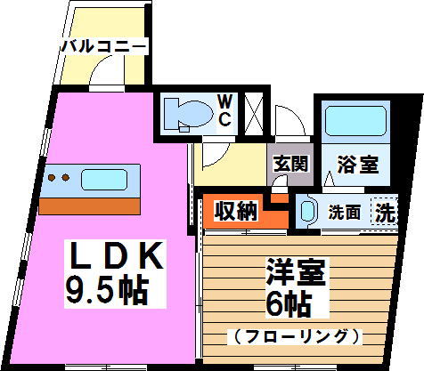 コンソラトゥール笹塚 間取り図