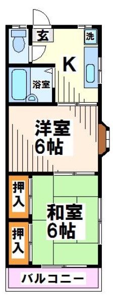 佐伯コーポ 間取り図