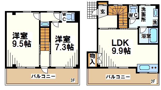 カルム調布  間取り図