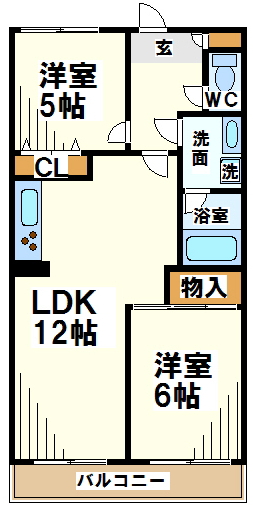 ヴェルジュ多摩川   間取り図