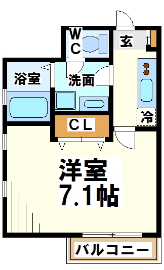 コーポ貴   間取り図