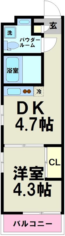 ボウベルズハウス笹塚 間取り図