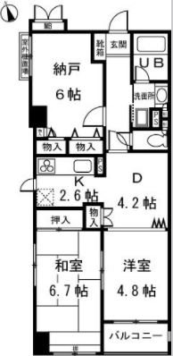 メルべ―ユ調布    間取り