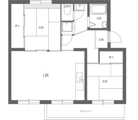 車返団地1街区5号棟 間取り図