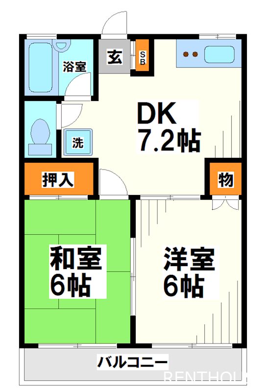 グリーンハイム    間取り図