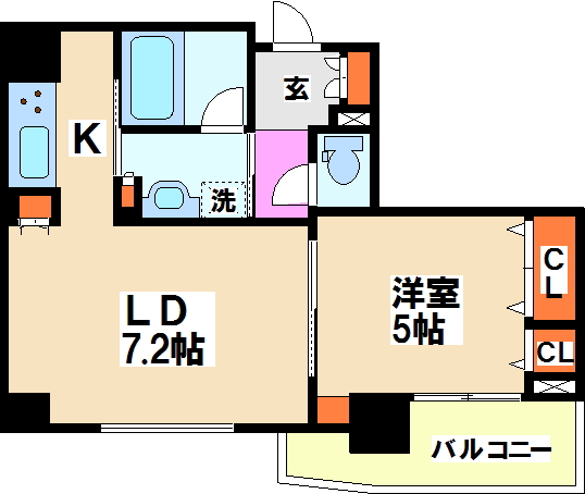 クリオ渋谷ラモード 間取り図