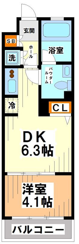 レジディア笹塚Ⅰ   間取り図