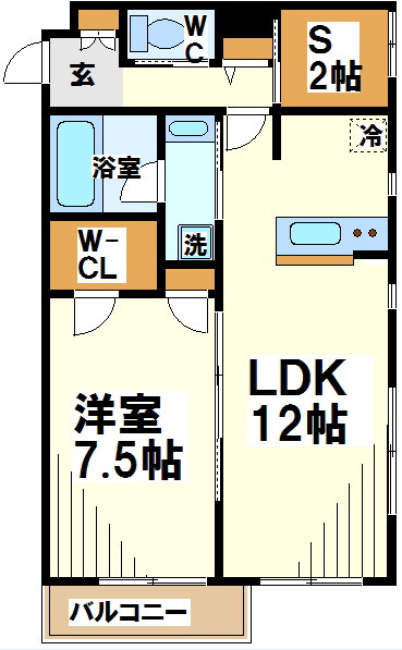 アンビエンテ調布Ｂ 間取り図