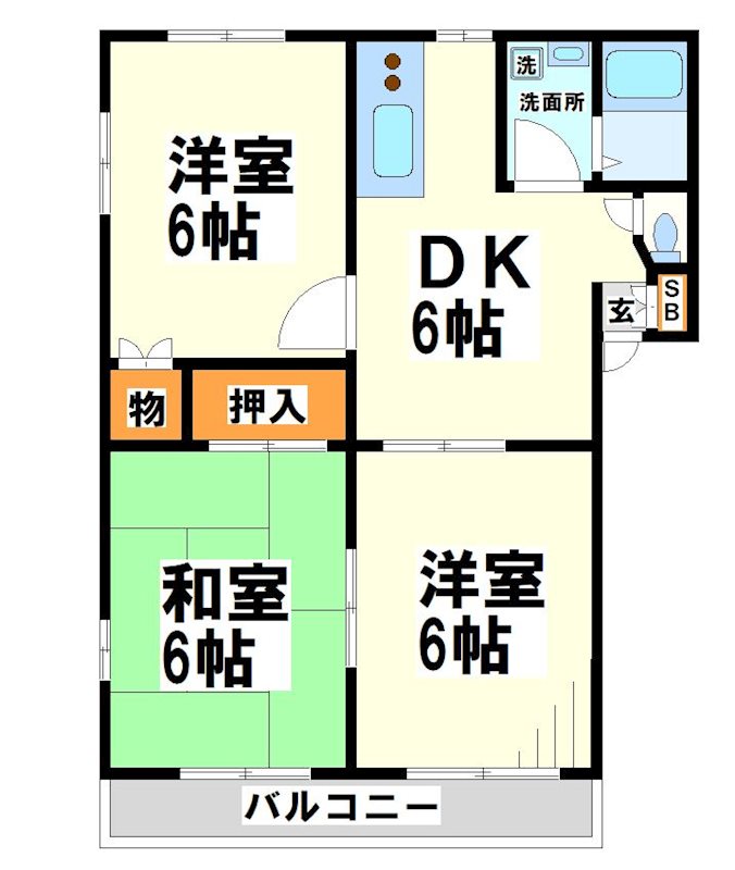 アビタシオンⅡ 間取り