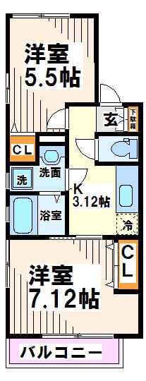 ソレアード   間取り