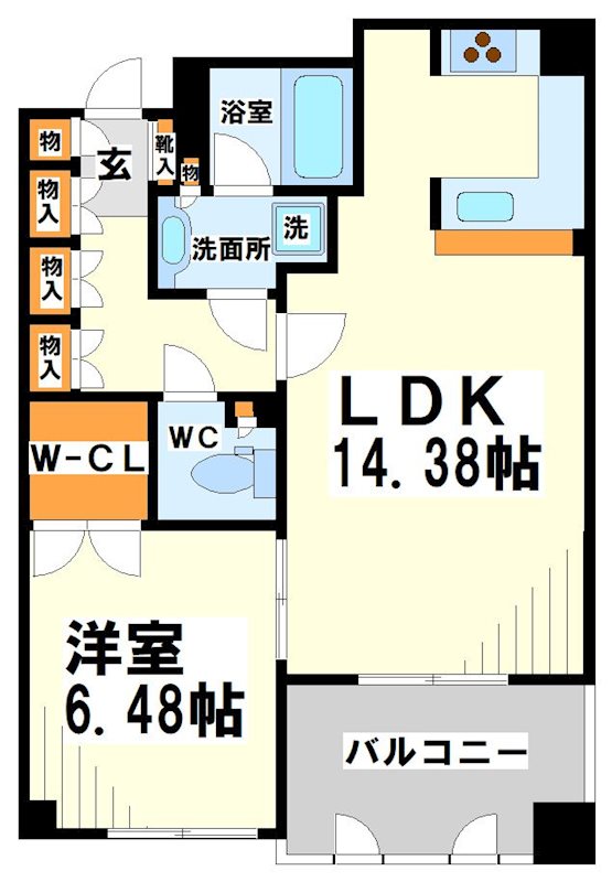 クラッサ調布  間取り図