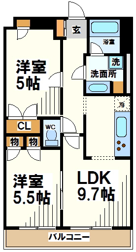 コンフォラス京王多摩川  間取り