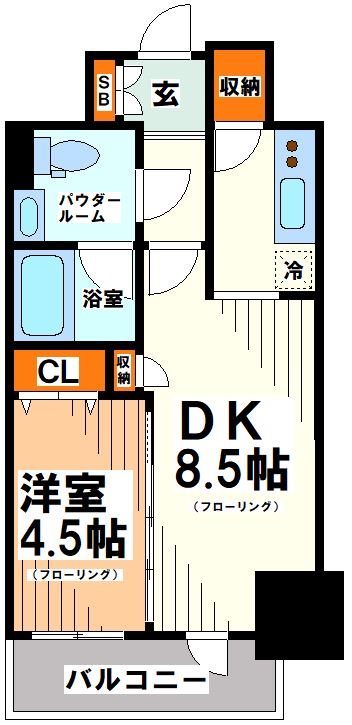 ドゥーエ幡ヶ谷 間取り図