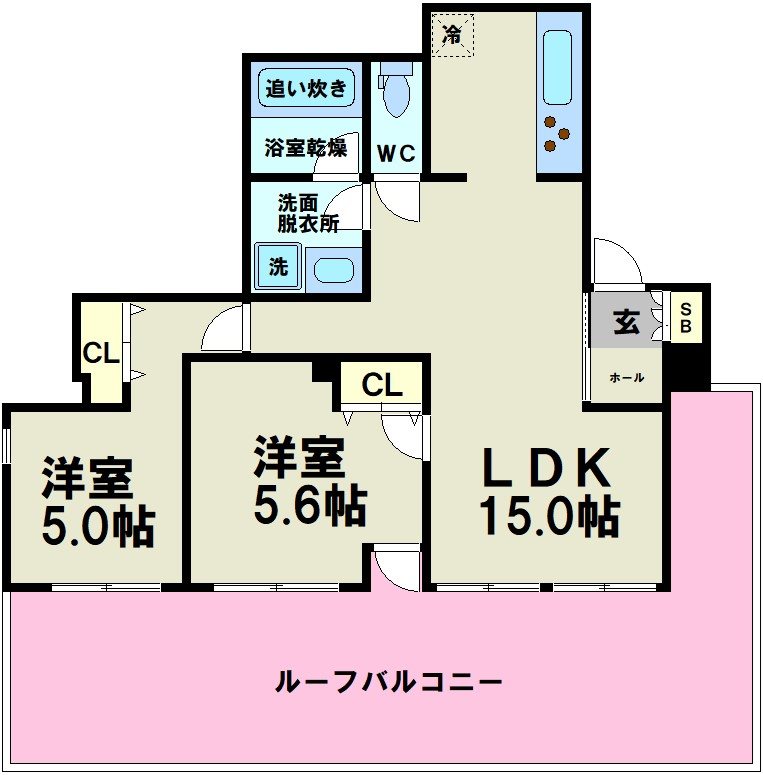 クレストコート  間取り図