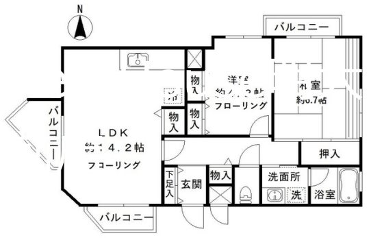 クレスト和泉 間取り図