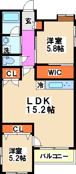 シュロス初台  間取り図