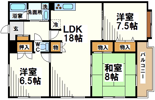 エレガント白糸台【当社管理物件】 間取り