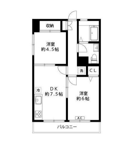 ロアジール調布  間取り